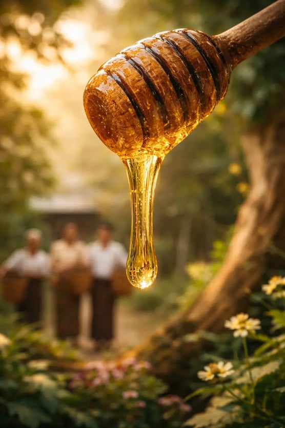 Blog Post Image - Burmese Honey with honey dipping stick (2)