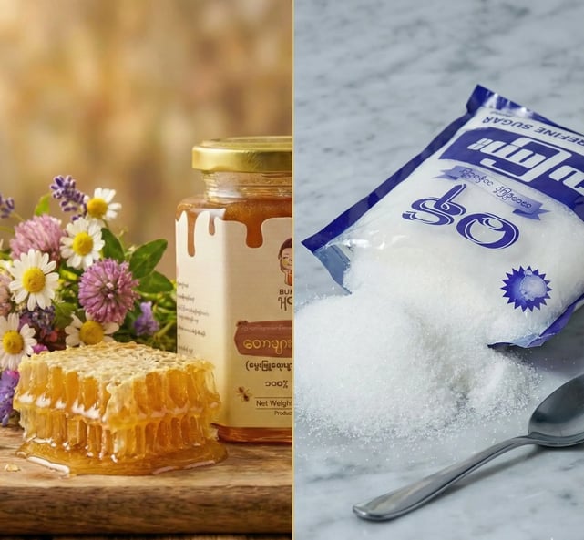 Burmese Honey vs Refine Sugar