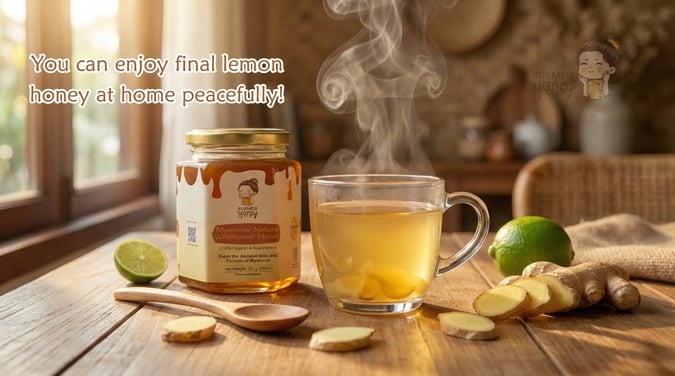 Honey Lemon Ginger Elixir by Burmese Honey 3