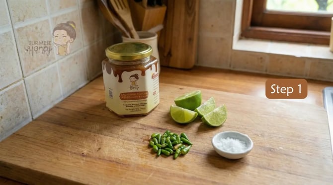 Honey Lime & Chili Dressing by Burmese Honey - 1