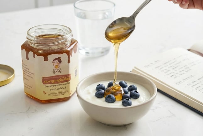 Myanmar Honey Drink Photo Shooting