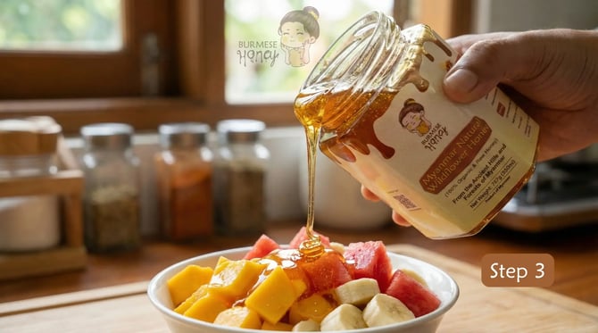 Step - 3 - Honey Receipe by Burmese Honey