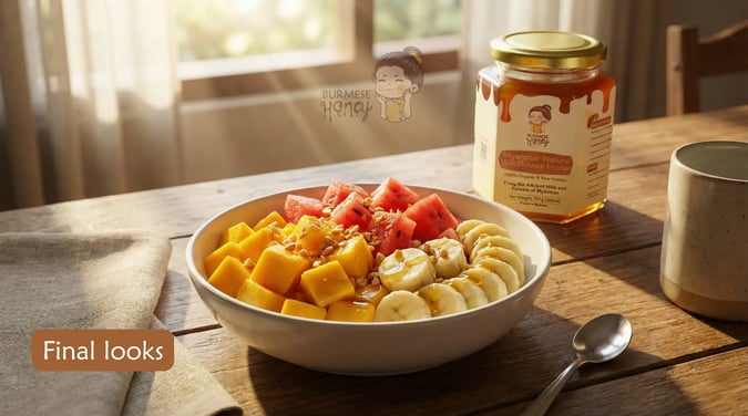 Step - 5 - Honey Receipe by Burmese Honey