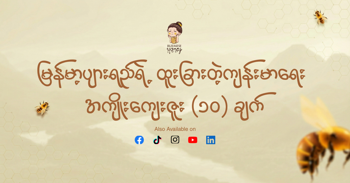 မြန်မာ့တောပျားရည်ရဲ့&nbsp;&nbsp;အံ့ဩစရာ ကျန်းမာရေးအကျိုးကျေးဇူး ၁၀ ချက်